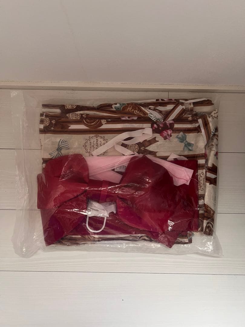 夢展望　ショコラスイーツ柄浴衣 3点セット