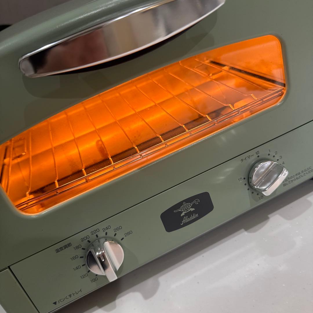 Aladdin グラファイトトースター グリーン CAT-GS13A 中古品