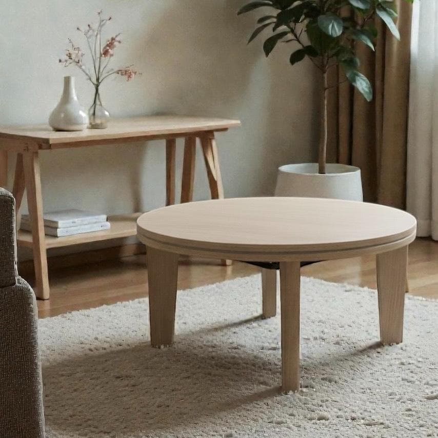 直径68cm【新品】丸型こたつテーブル コンパクト ひとり暮らし　ワンルーム