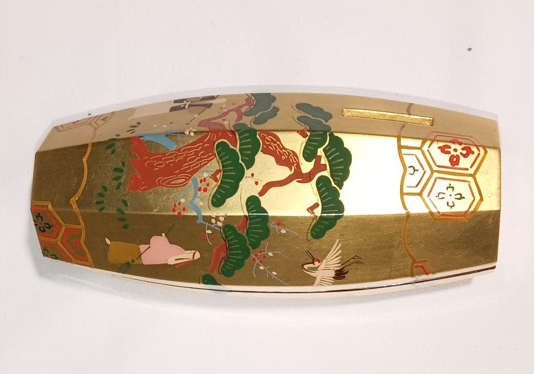 茶道具　京派塗師蒔絵師　北村葵春作　本金箔ぶりぶり香合　美品！！