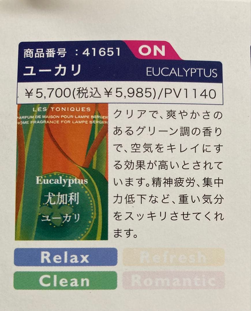 ランプベルジェ　アロマランプ　紫苑と漆黒　中古　ユーカリオイル付