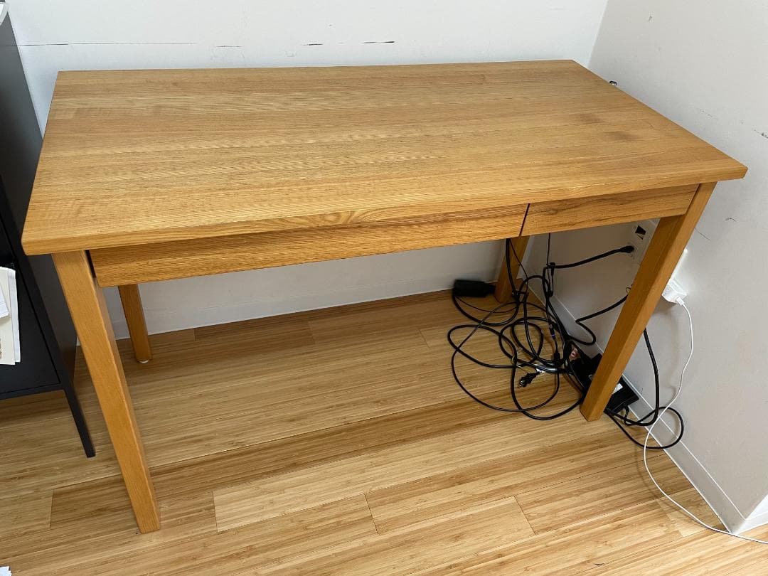 無印良品 木製デスク 天然木（タモ材）
