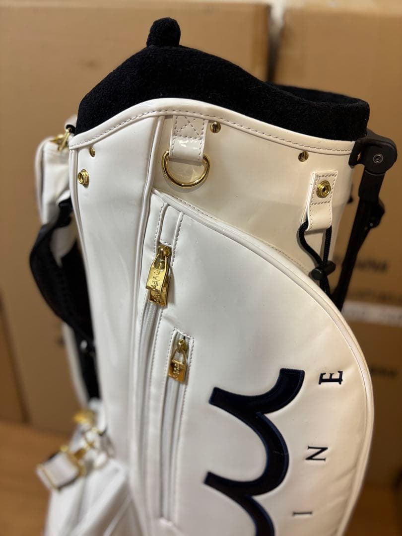 muta MARIN ムータマリン エナメル スタンドキャディバッグ 灯台 美品