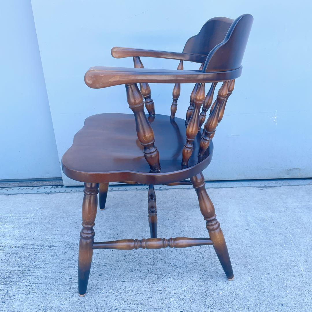 【送料込】飛騨産業 キツツキ アンティーク ウィンザーチェア アームチェア③