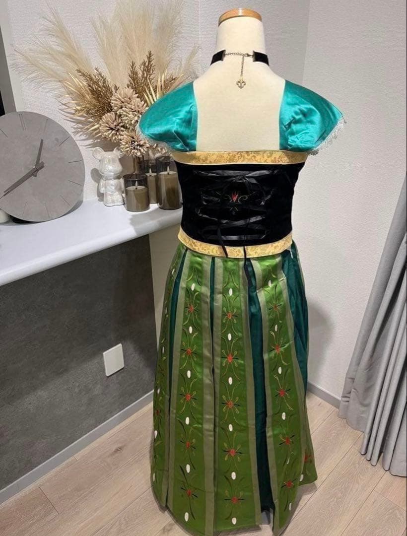 S】　アナ コスプレ アナ雪 風 大人 仮装 　衣装　ハロウィン　ディズニー