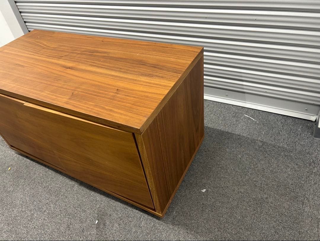 無印良品　スタッキングキャビネット　ウォールナット材