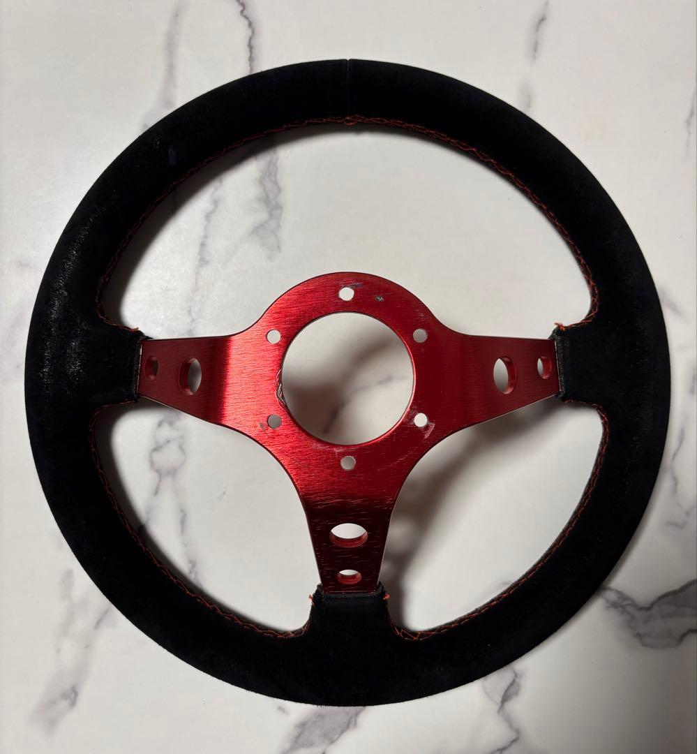 GOODGUN オリジナルステアリング レッド ハンドル本体