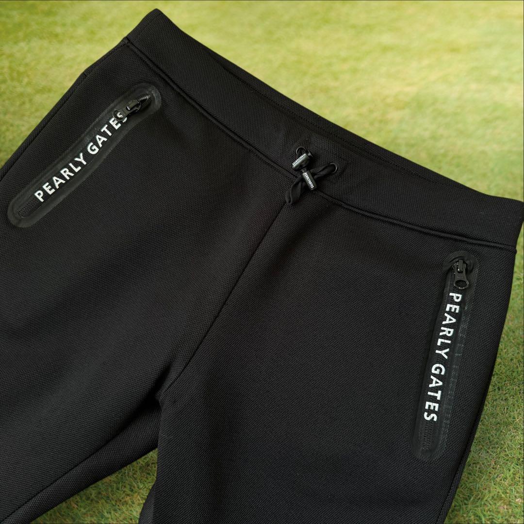 パーリーゲイツ　ジョガーパンツ　黒　S〜M相当　ブラック　ジャージ　美品　3