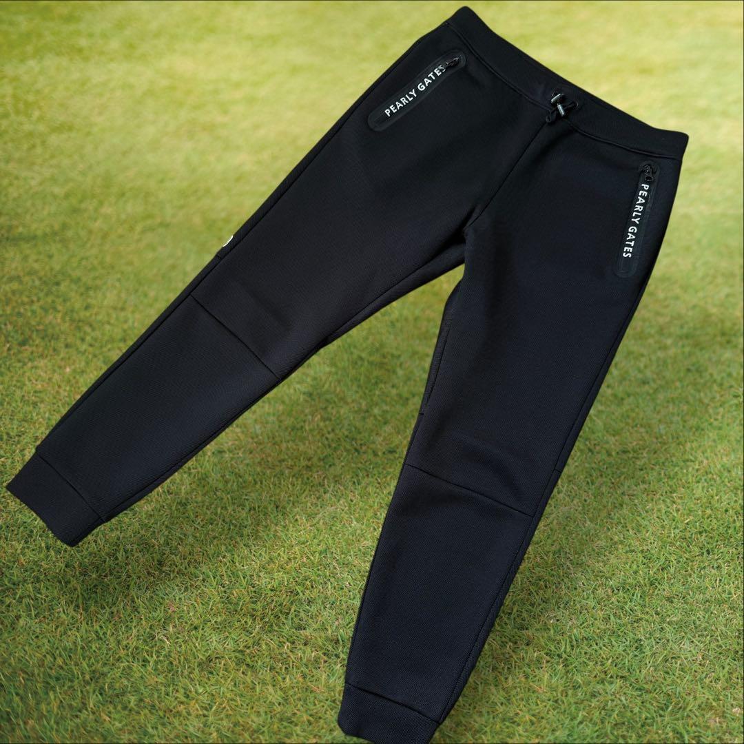 パーリーゲイツ　ジョガーパンツ　黒　S〜M相当　ブラック　ジャージ　美品　3