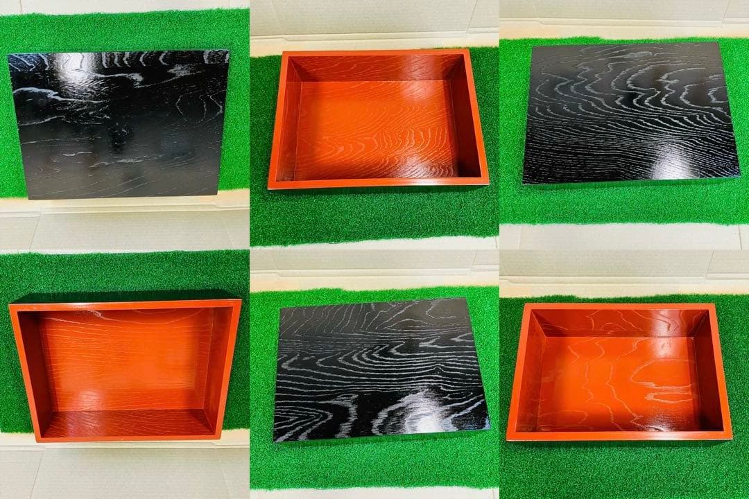 紀州漆器 雅盆 5枚組 ＆ 脇取盆 5枚組 合計10枚入れ子セット 新品