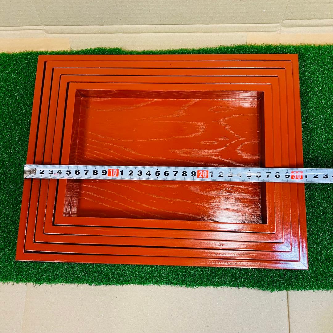 紀州漆器 雅盆 5枚組 ＆ 脇取盆 5枚組 合計10枚入れ子セット 新品