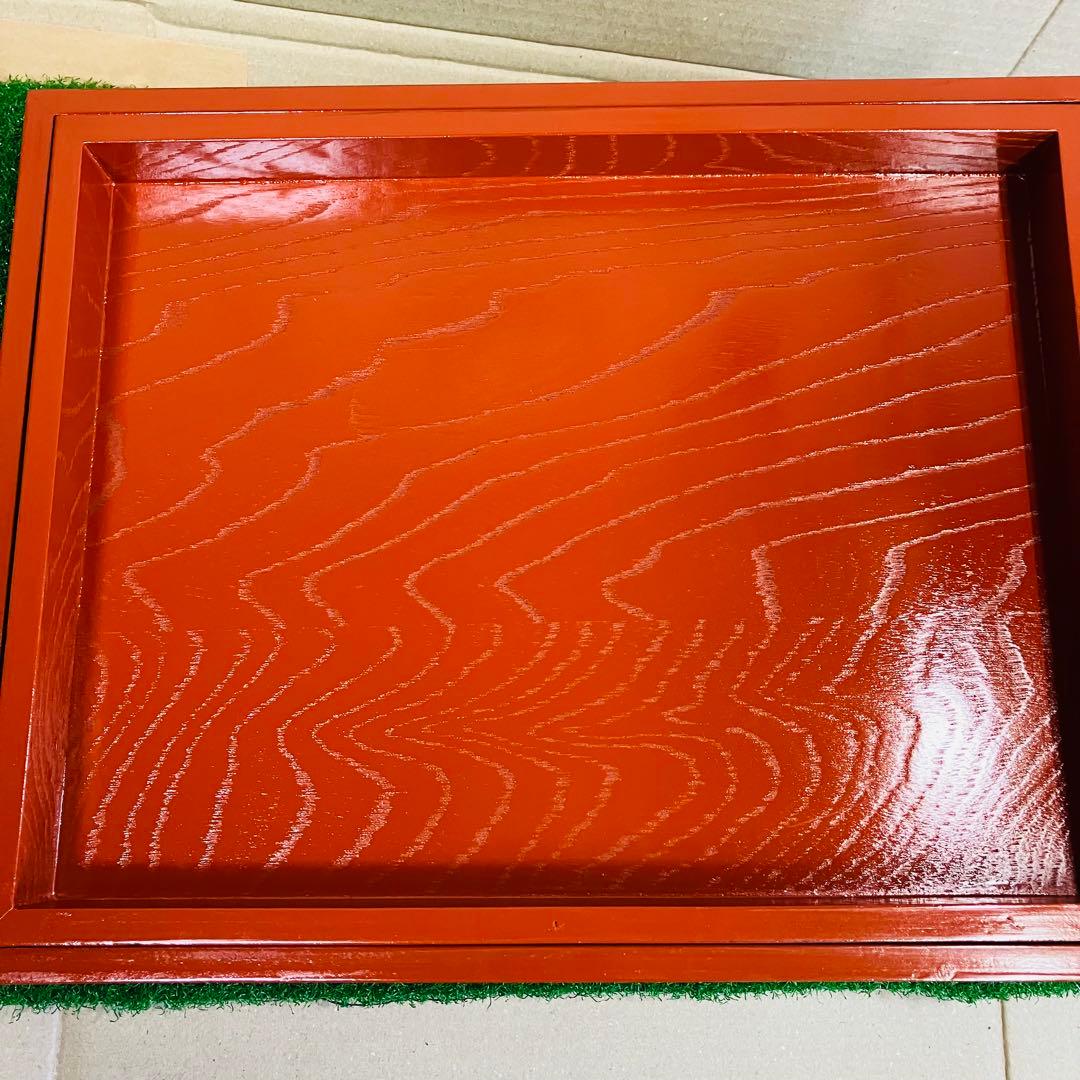 紀州漆器 雅盆 5枚組 ＆ 脇取盆 5枚組 合計10枚入れ子セット 新品