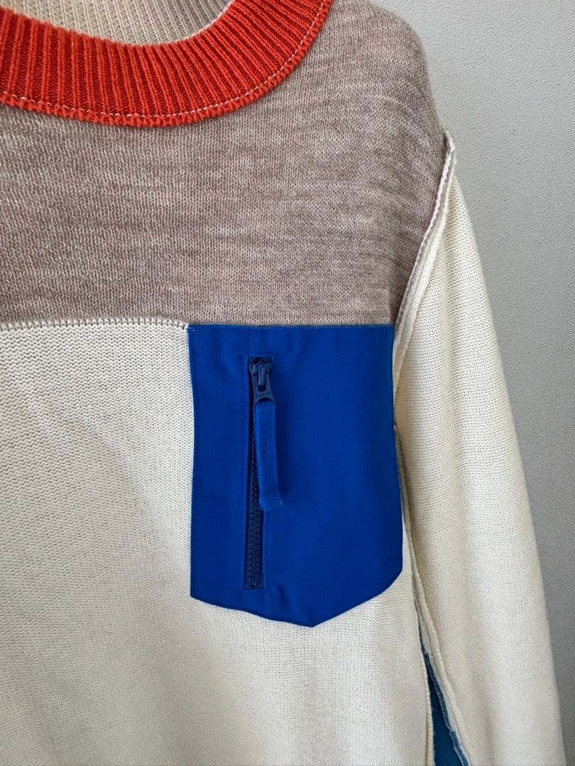 sacai 20aw ウールニットプルオーバー 02371M