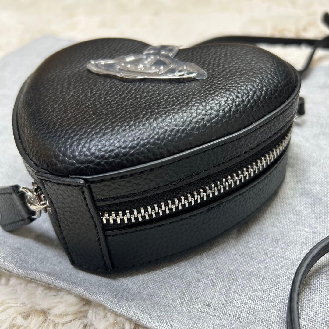 極美品✨ヴィヴィアンウエストウッド　ルイーズハート ショルダーバッグ オーブ 黒