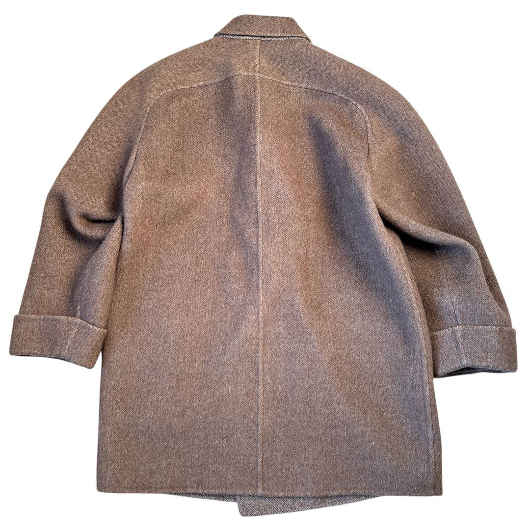 極美品 クリスチャンディオール ダブル ウールコート ブラウン 実質Lサイズ位