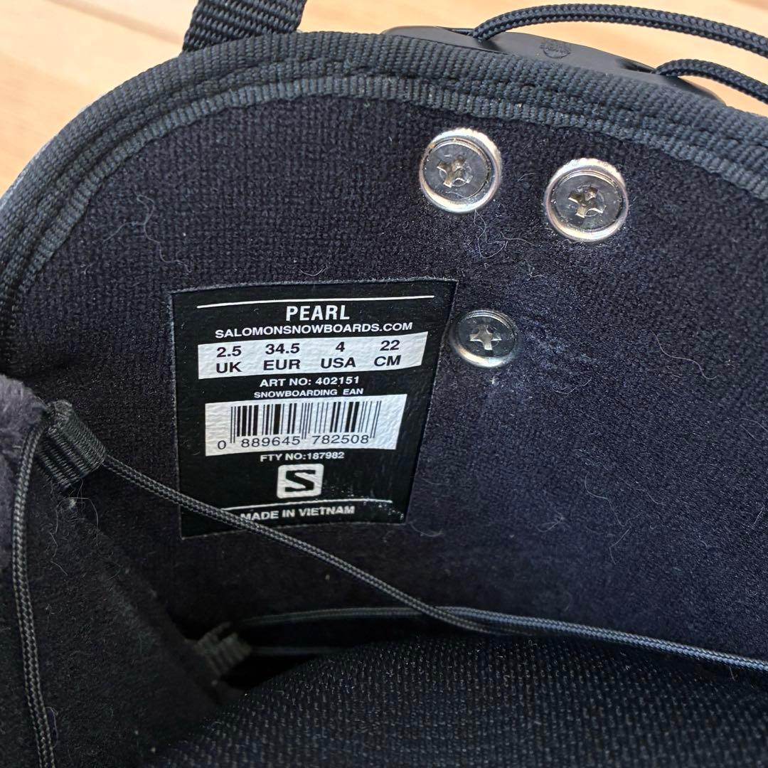 サロモン SALOMON 22cm スノーブーツ レディース パール PEARL