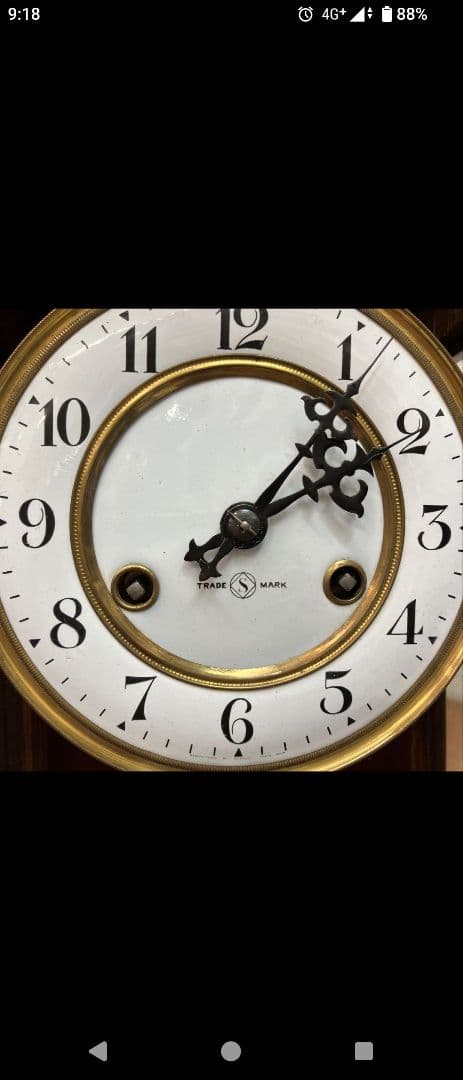 柱時計 掛け時計 精工舎 スリゲル型 節硝子 ジャンク