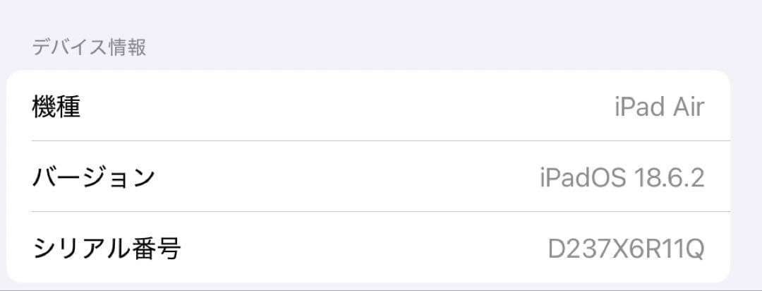 iPad Air M3 128GB 11インチ Wi-Fi