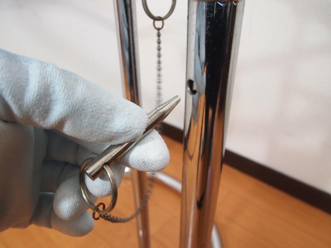 【良品】高さ調節可能 強化ガラス サイドテーブル/丸テーブル/飾り台 モダン家具