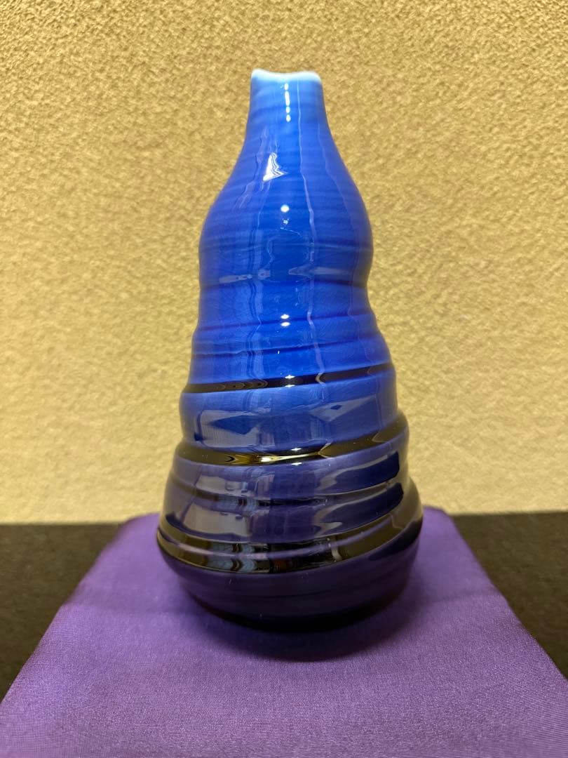 人間国宝　三代徳田八十吉（正彦）　花入　共箱