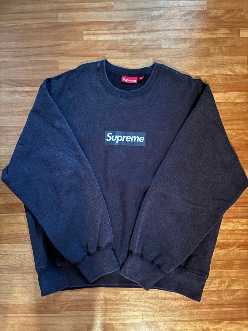 トップス Supreme - Washed Box Logo Crewneck L