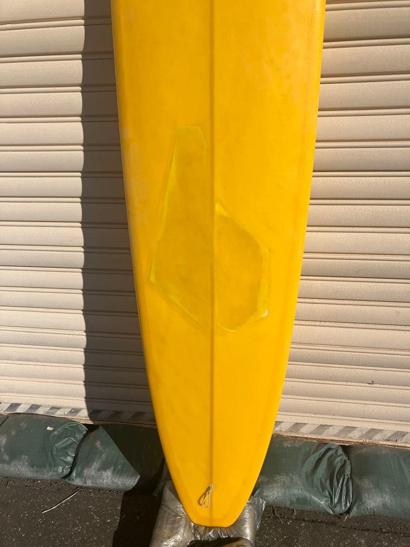9'2 イエロー ロングボード 修理跡あり