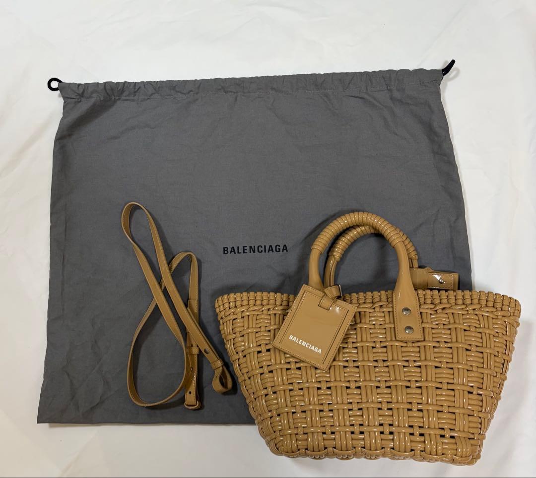 バレンシアガ、BALENCIAGA 、ビストロ、バスケットバッグ、かごバッグ。