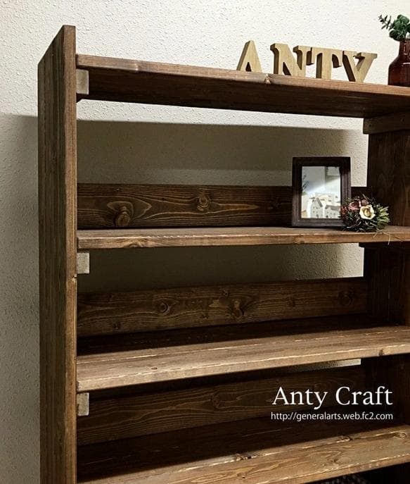 【引取可能】飾り棚付き4段棚 幅80cm UN/UN 完成品