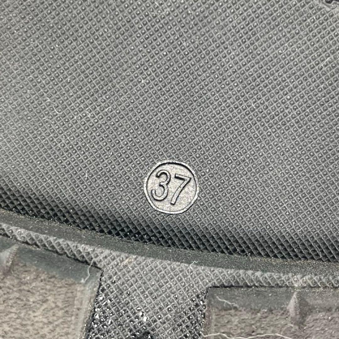 【美品】 ENESS エネス　サイドゴアブーツ　厚底　トラックソール　黒　37