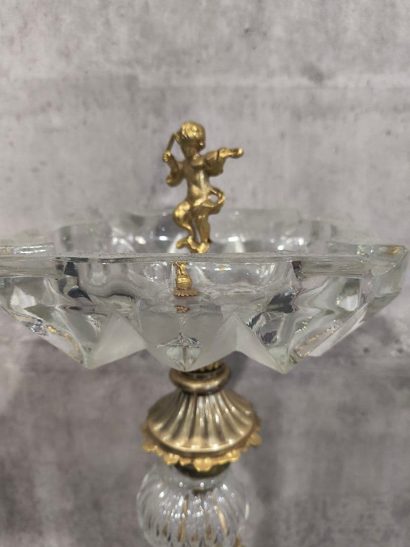 美術品　クリスタルアッシュトレイ　アンティーク 骨董品