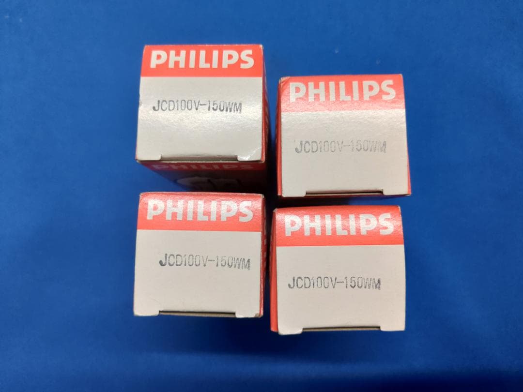 PHILIPS 光学系ハロゲンランプ JCD100V-150WM　4個セット