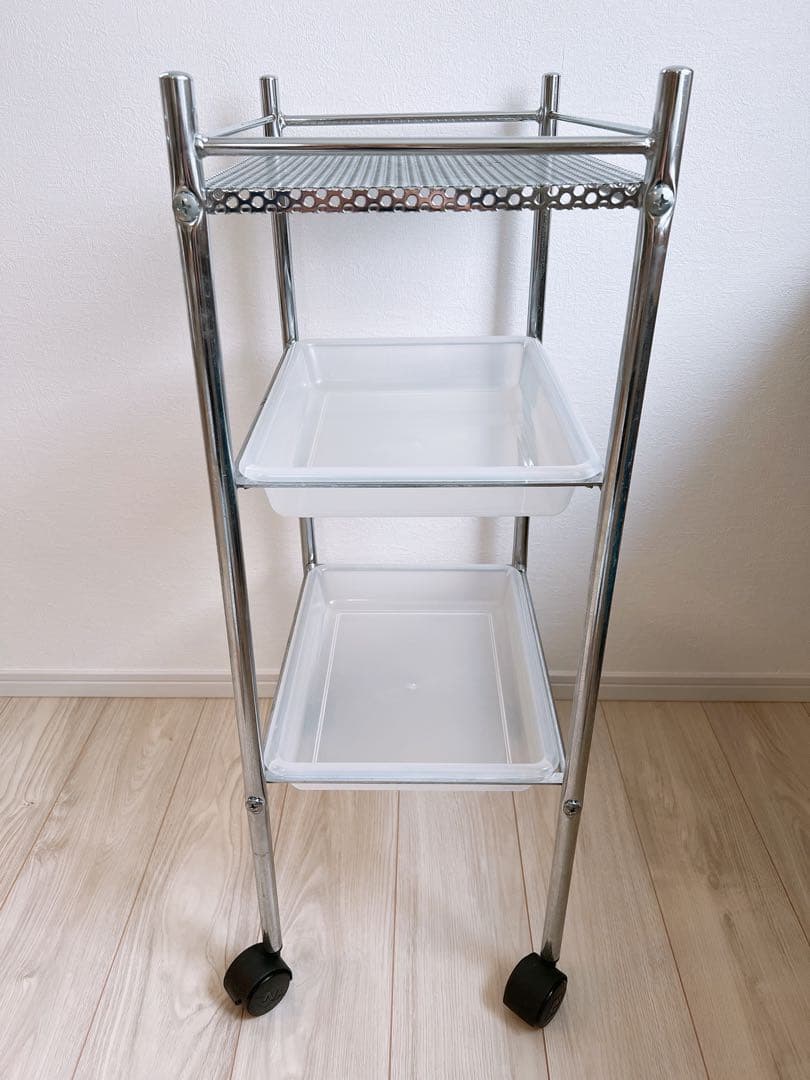 ☆ロコ☆ キャスター付3段ワゴン ヘアサロン バーバー 美容室 理容室
