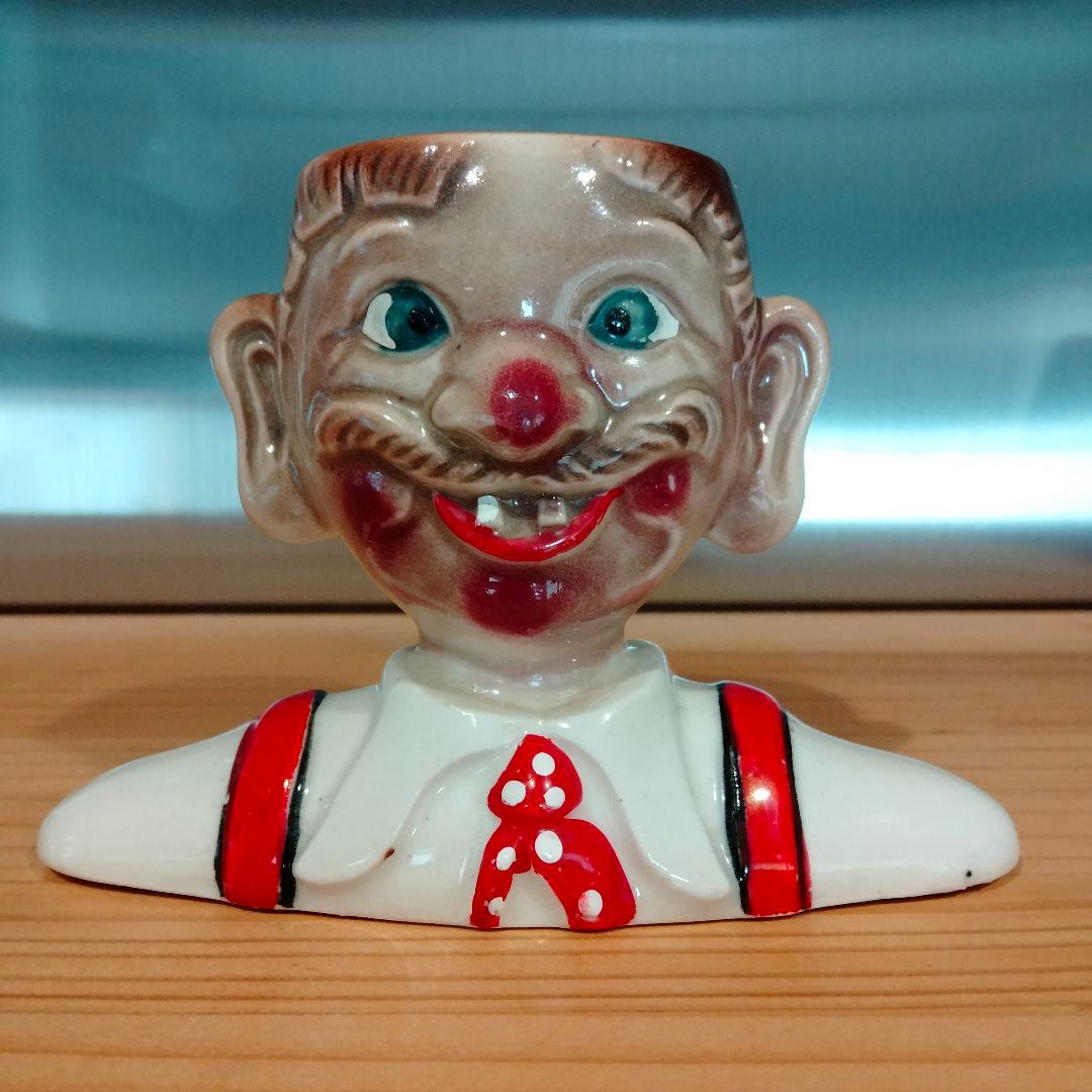 激レア ビンテージ　四つ目　4つ目　置物　ミッドセンチュリー　酔っ払い