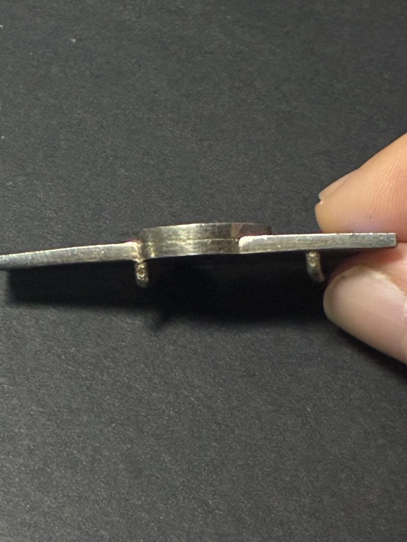 純銀18.6g大阪府立八尾高校第五回記念帯留め昭和レトロ校章記念章アンティーク銀