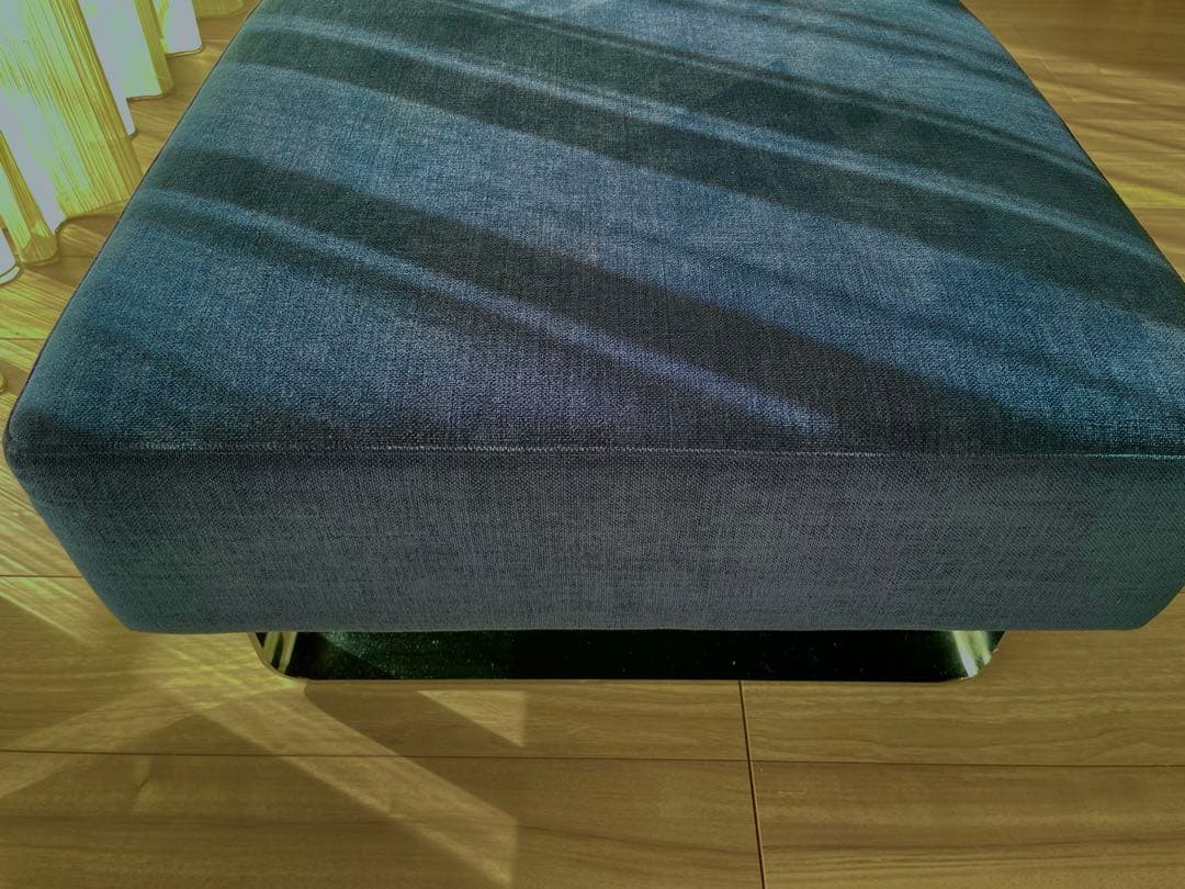 【最安値】フランネルソファ シエスタ スツール&クッション ネイビー