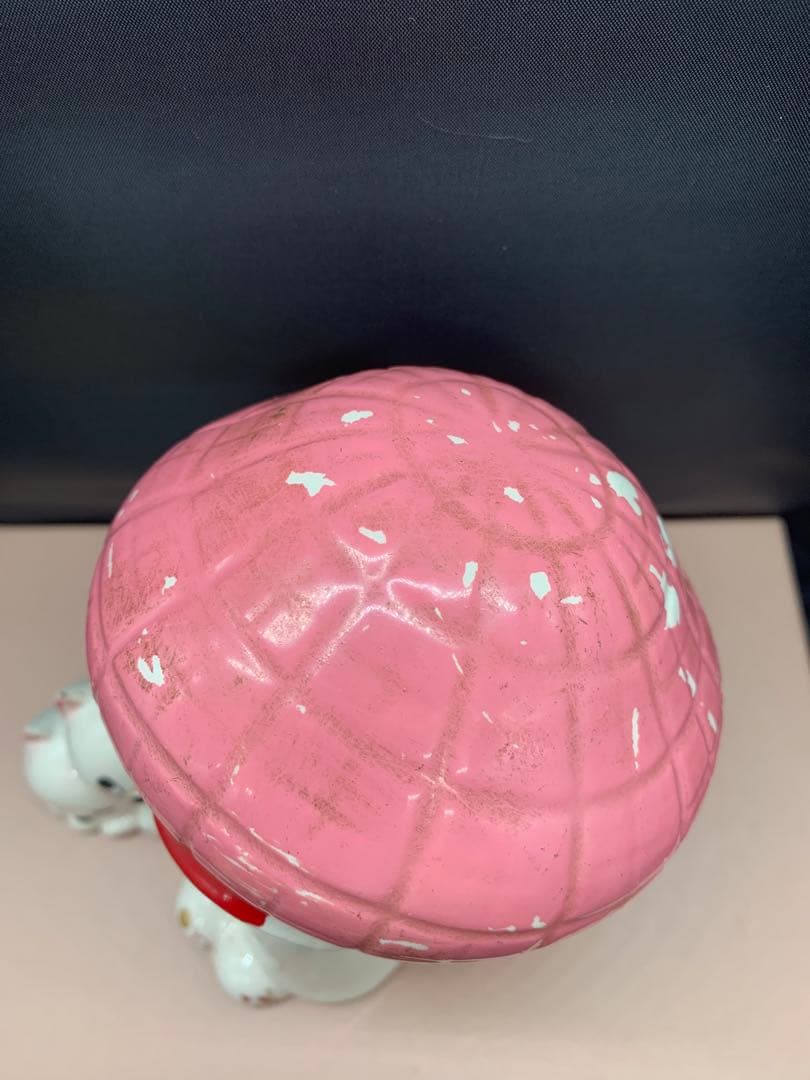 内藤ルネ　JUDY 陶器　貯金箱　ピンクの帽子