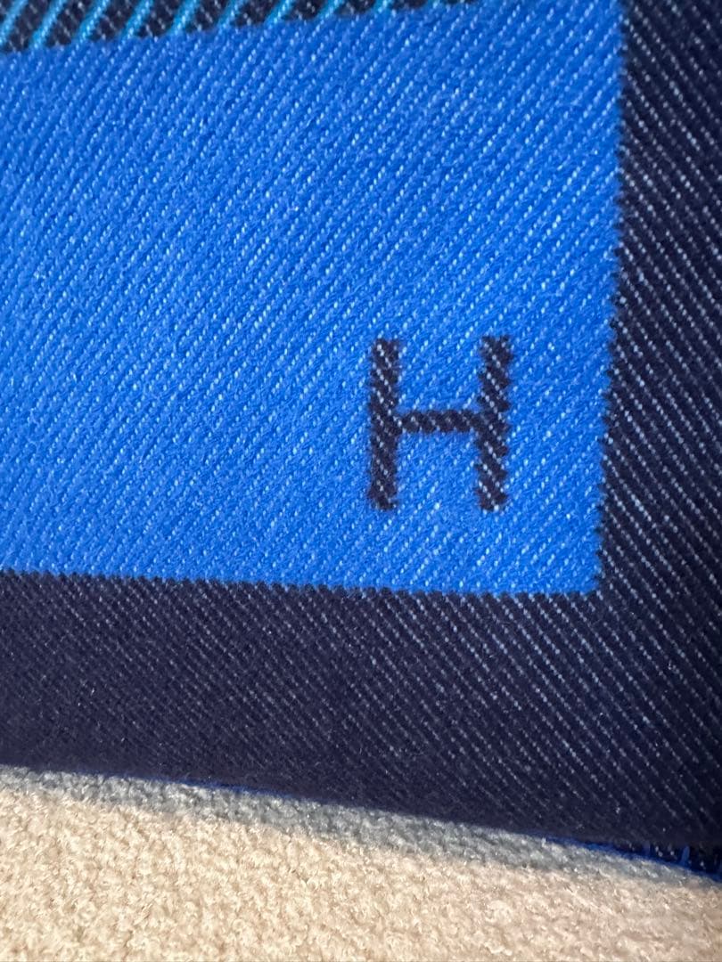 ⭐️【あん】　定価13万　HERMES エルメス　クッション　Hリヴィエラ