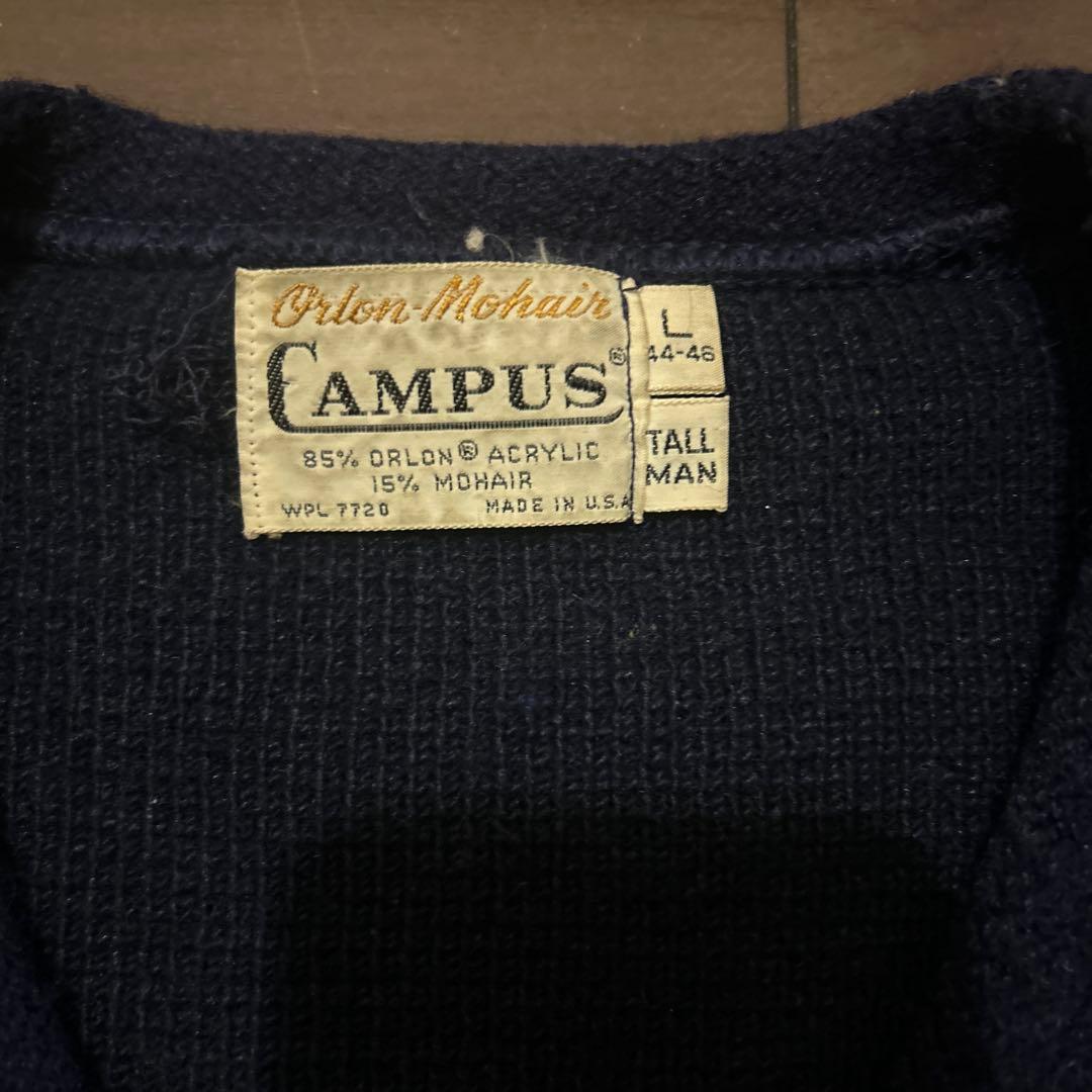 ゆ*様 60s campus モヘアニット ネイビー ビックサイズ