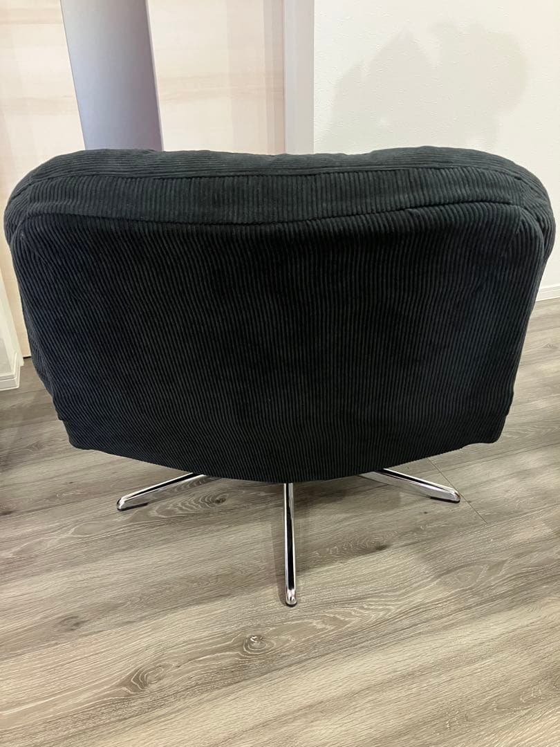 IKEA イケアDYVLINGE ディヴリンゲ　ブラック　回転イージーチェア　黒