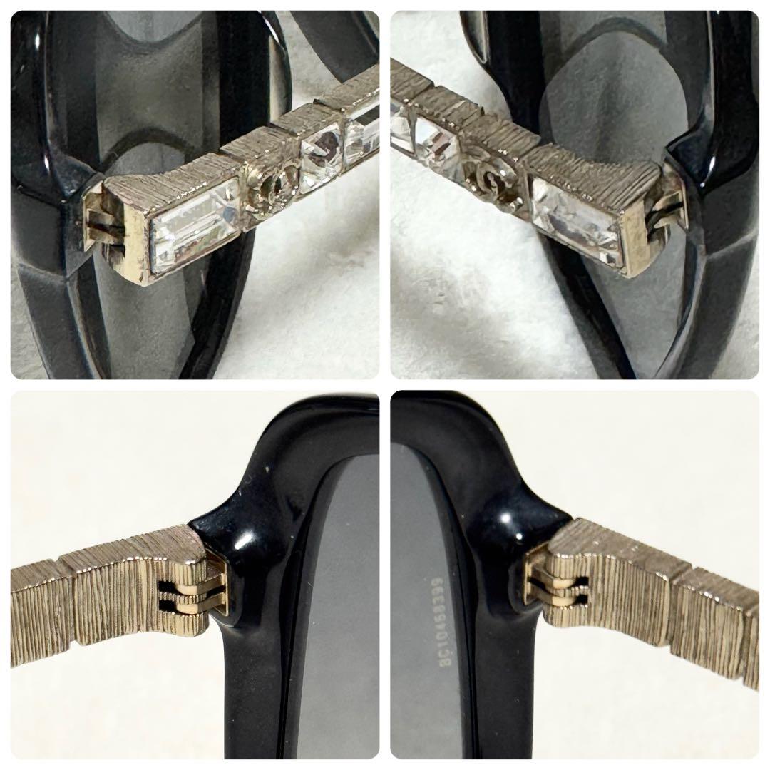 美品 シャネル サングラス レディース ラインストーン ビジュー ココマーク