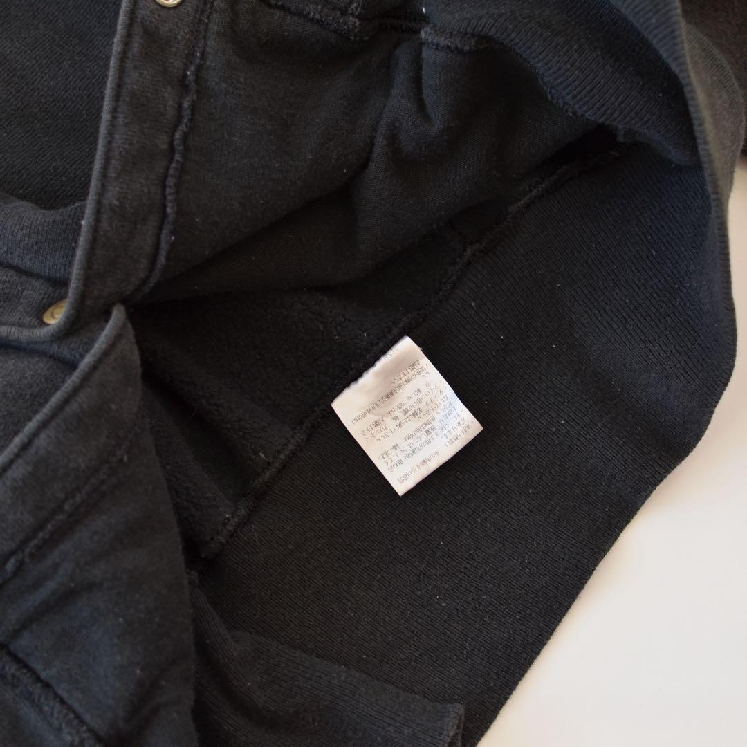 90s Champion スナップボタン ブラック 黒　メキシコ製