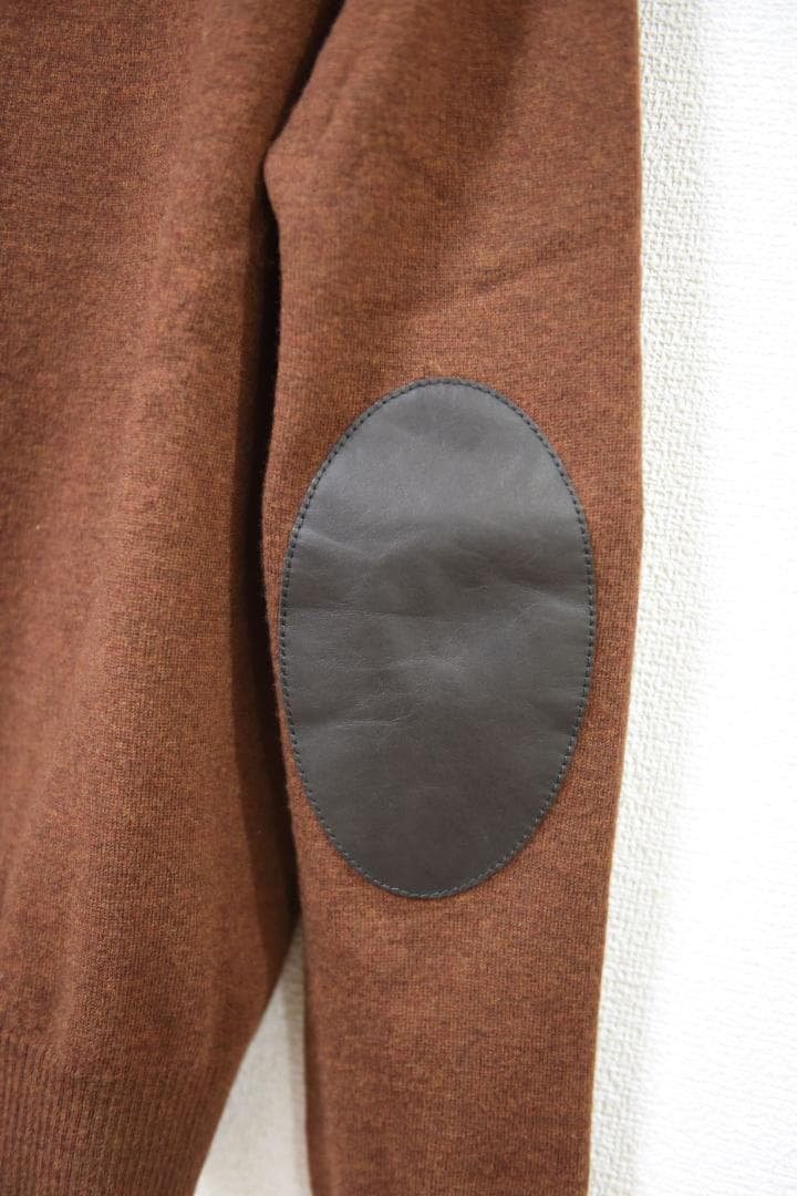 Maison Margiela エルボーパッチニット Mサイズ ブラウン