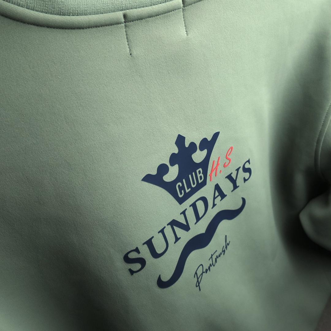 adabat 日本製 せとはるコラボ ハーフジッププルオーバー カーキ S