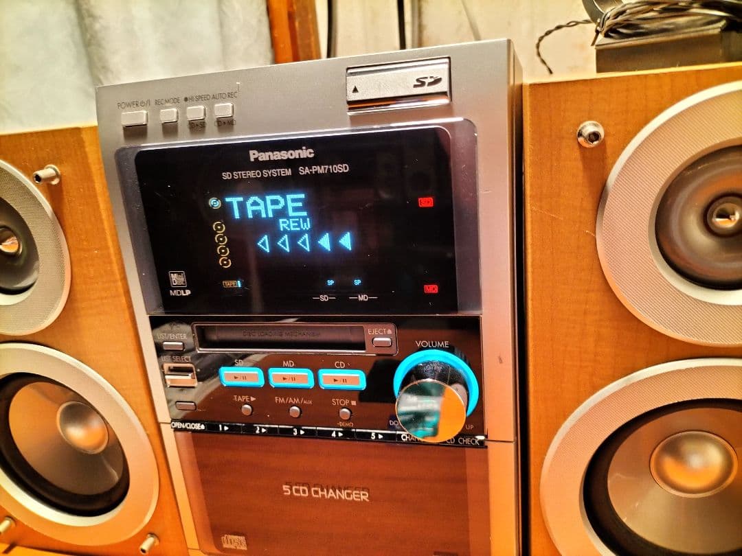 panasonicミニコンポSA-PM710SD　リモコン取扱い説明書付き