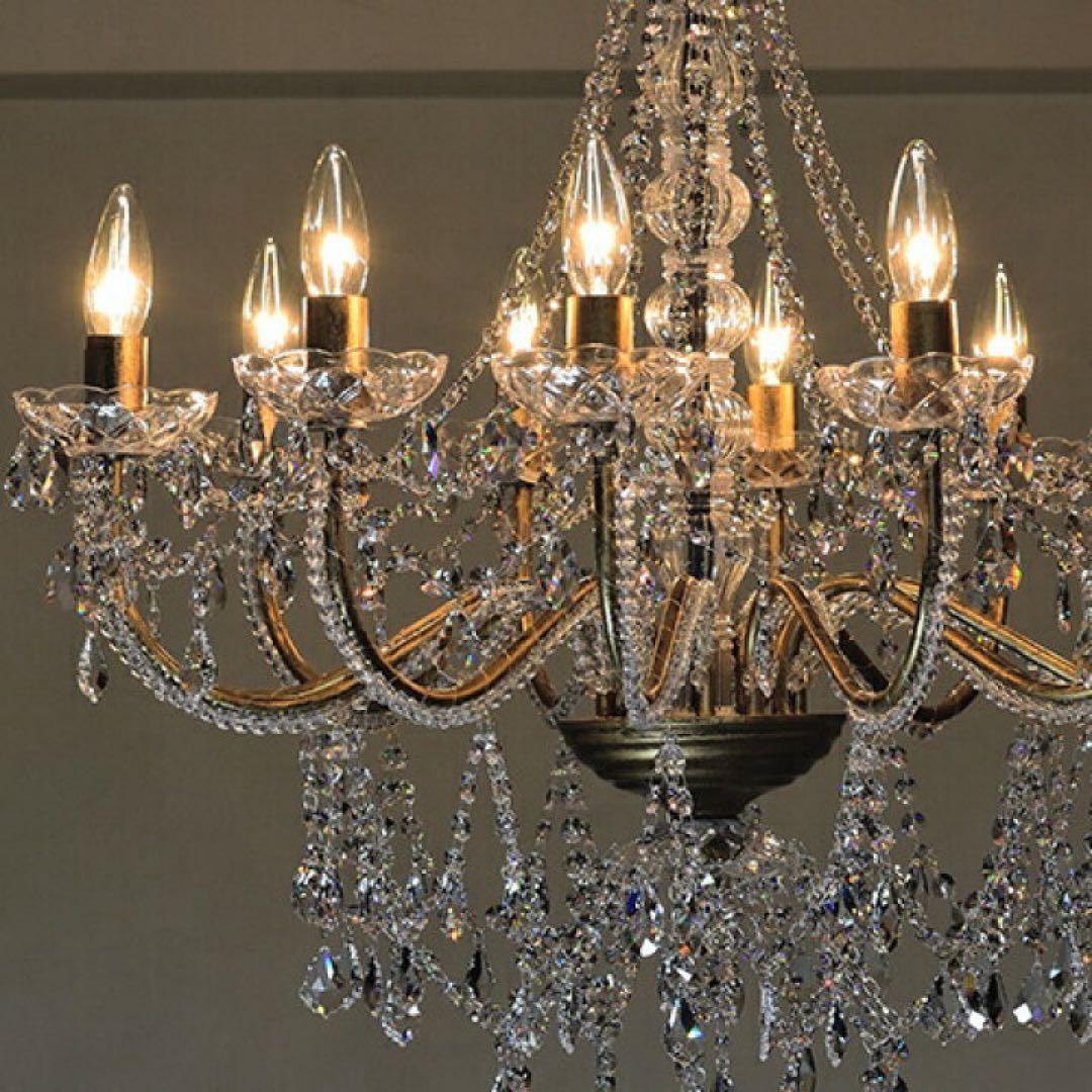 12灯 LED対応 シャンデリア ゴールド