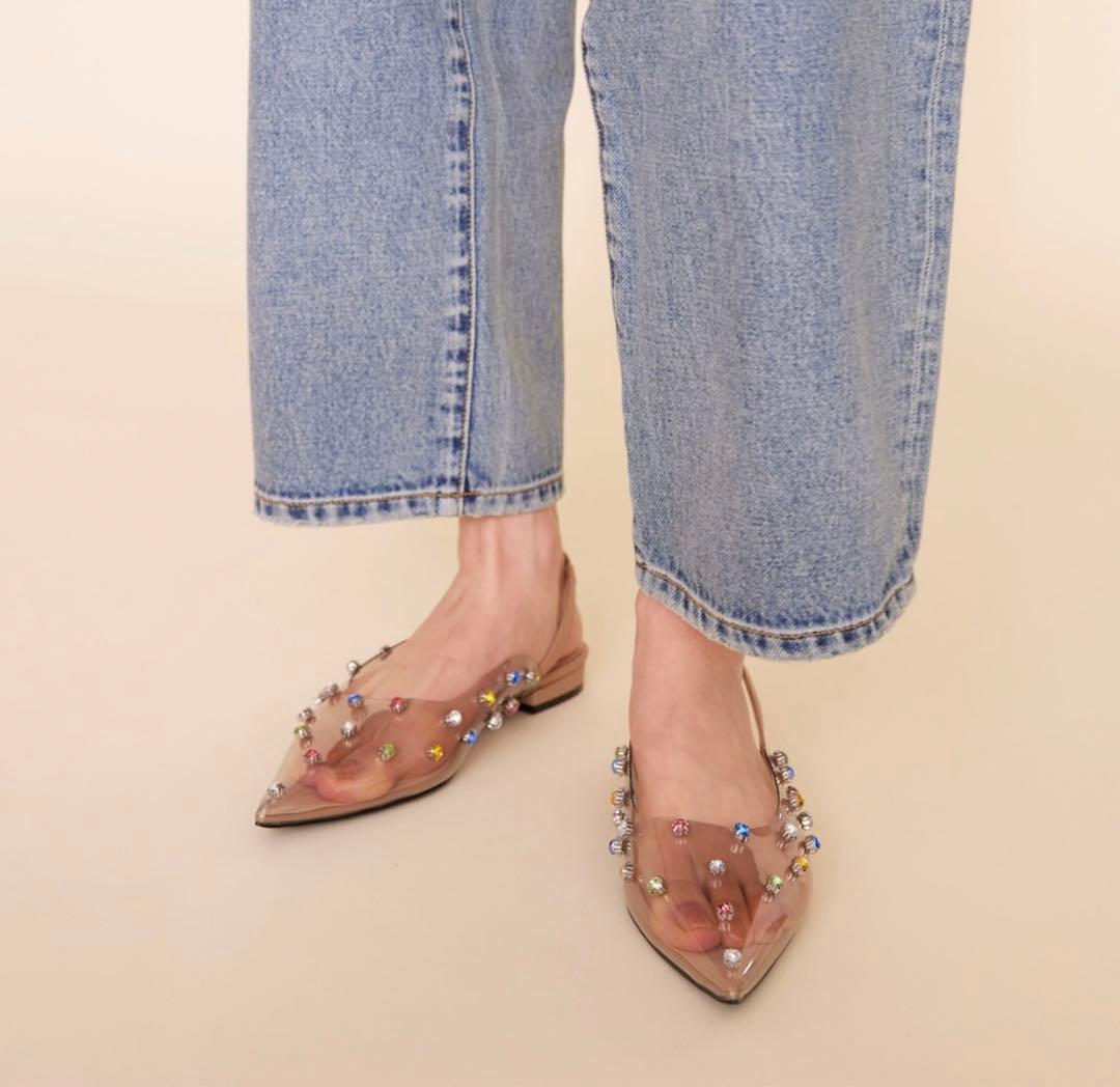 【最値下げ】searoomlynn ビジュークリアミュール　新品