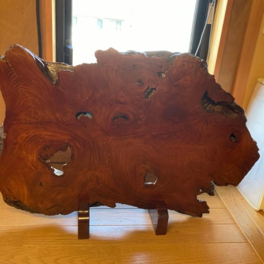 自然木一枚板の衝立　幅約73㎝