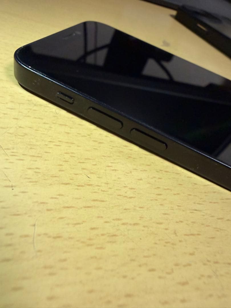 iPhone12mini ブラックケース付き