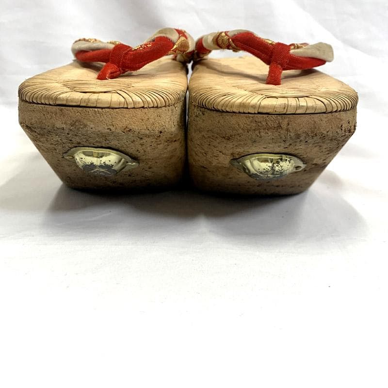 505ag39■七五三 7歳 こっぽり/ぽっくり/おこぼ 本畳表 草履■良好