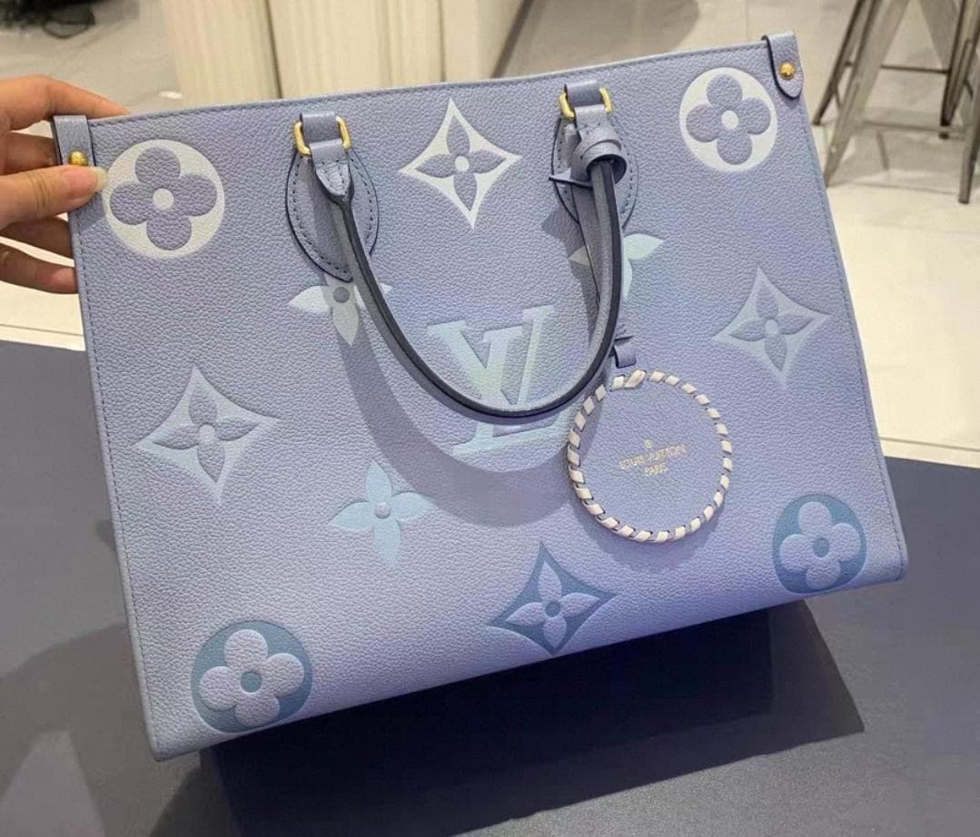 ライトブルー トートバッグ Onthego 35*14*27